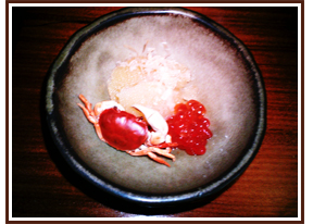 先付 カニ味噌豆腐
